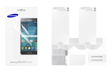 Samsung Защитная плёнка  для Galaxy Alpha G850 прозрачный (ET-FG850CTEGRU)