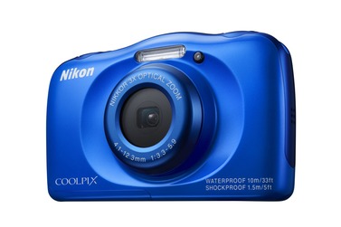 Компактный фотоаппарат Nikon Coolpix S33 синий + рюкзак