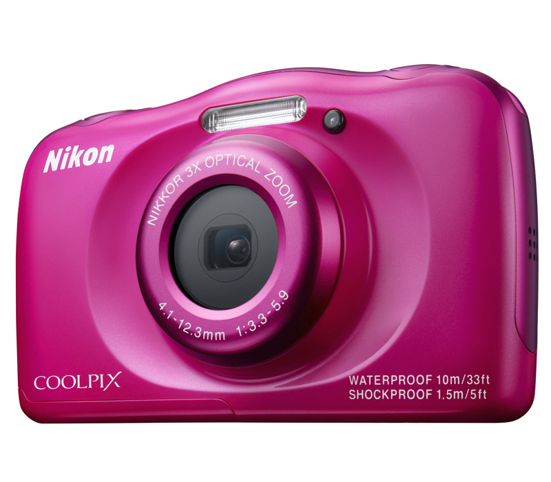 Компактный фотоаппарат Nikon Coolpix S33 розовый рюкзак купить в наличии  официального магазина по выгодной цене