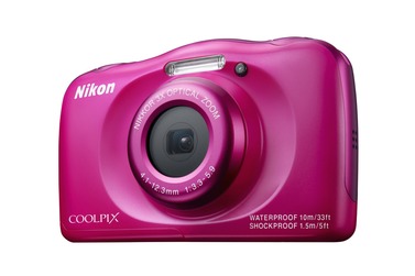 Компактный фотоаппарат Nikon Coolpix S33 розовый + рюкзак