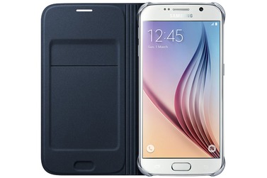 Samsung Чехол  Flip Wallet (текстиль) для Galaxy S6 черный (EF-WG920BBEGRU)