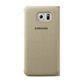Samsung Чехол  S View Cover (текстиль) для Galaxy S6, золотой
