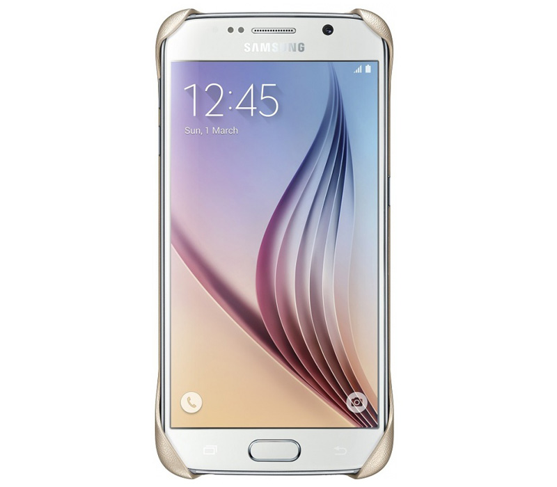 Samsung Чехол  Protective Cover для Galaxy S6, золотой (EF-YG920BFEGRU)