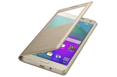 Samsung Чехол  S View Cover для Galaxy A7 золотой (EF-CA700BFEGRU)