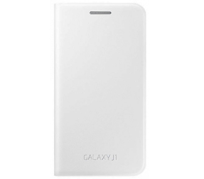 Samsung Чехол  Flip Cover для Galaxy J1 белый (EF-FJ100BWEGRU)
