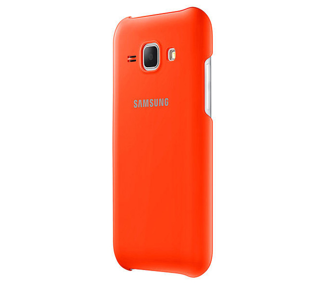 Samsung Чехол  Protective Cover для Galaxy J1 оранжевый (EF-PJ100BOEGRU)