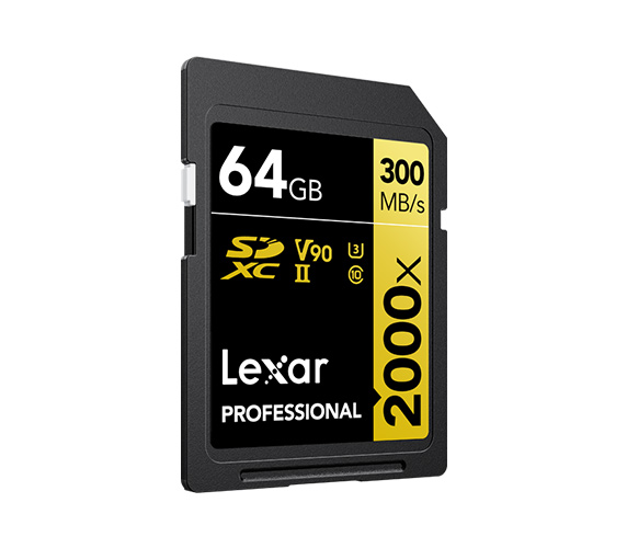 SDXC 64GB Professional 2000x UHS-II U3 V90 (300/260 MB/s)