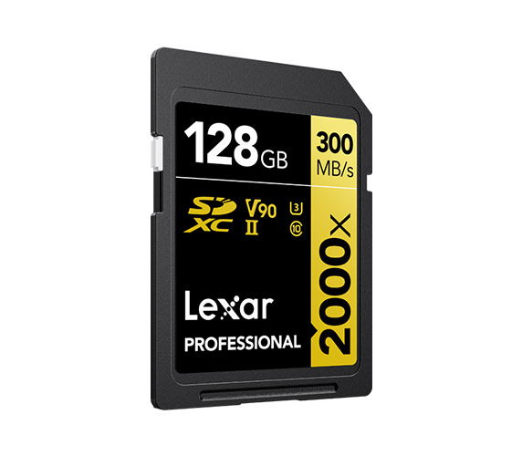 SDXC 128GB Professional 2000x UHS-II U3 V90 (300/260 MB/s)