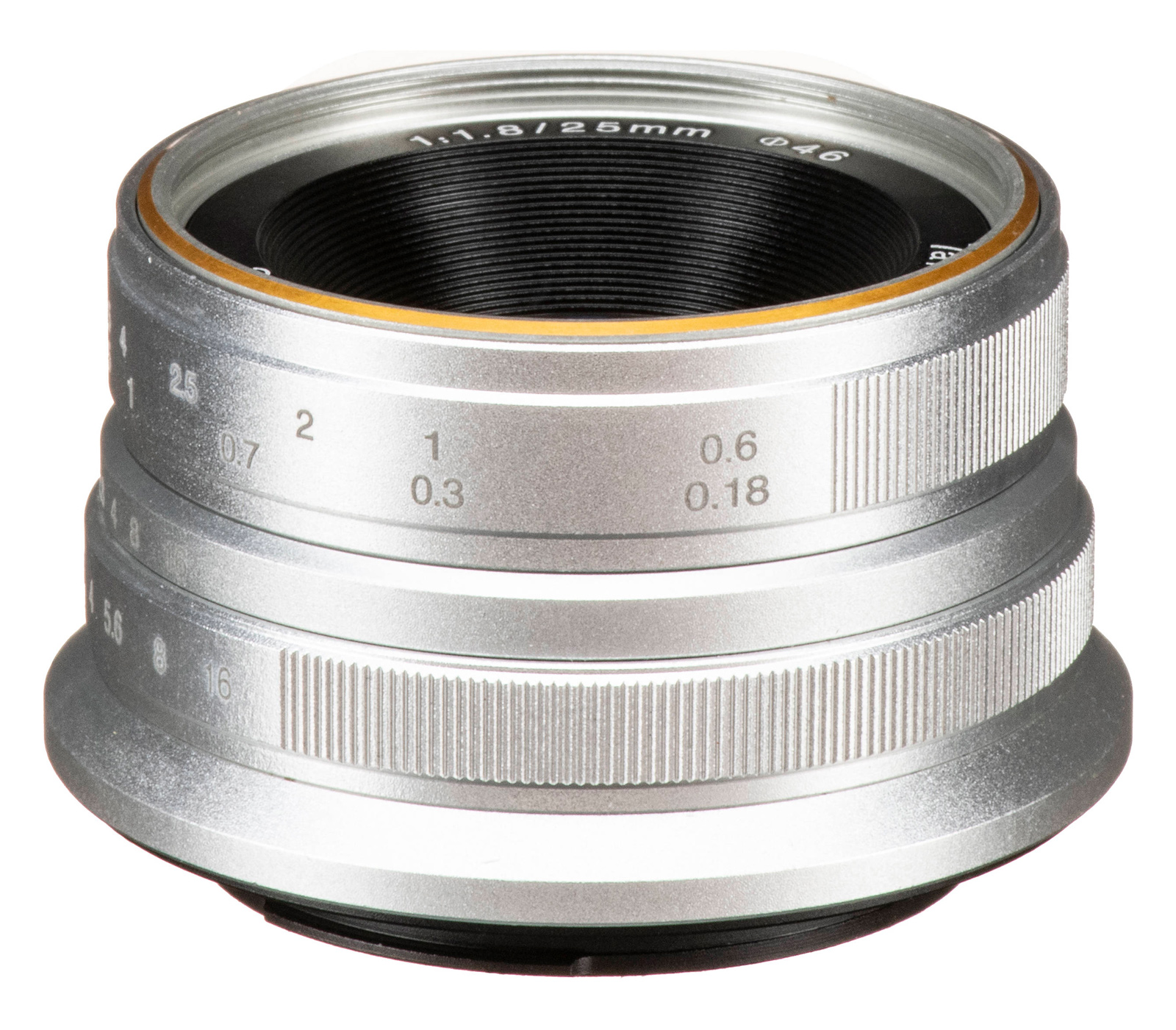 25mm f/1.8 Sony E (APS-C), серебристый