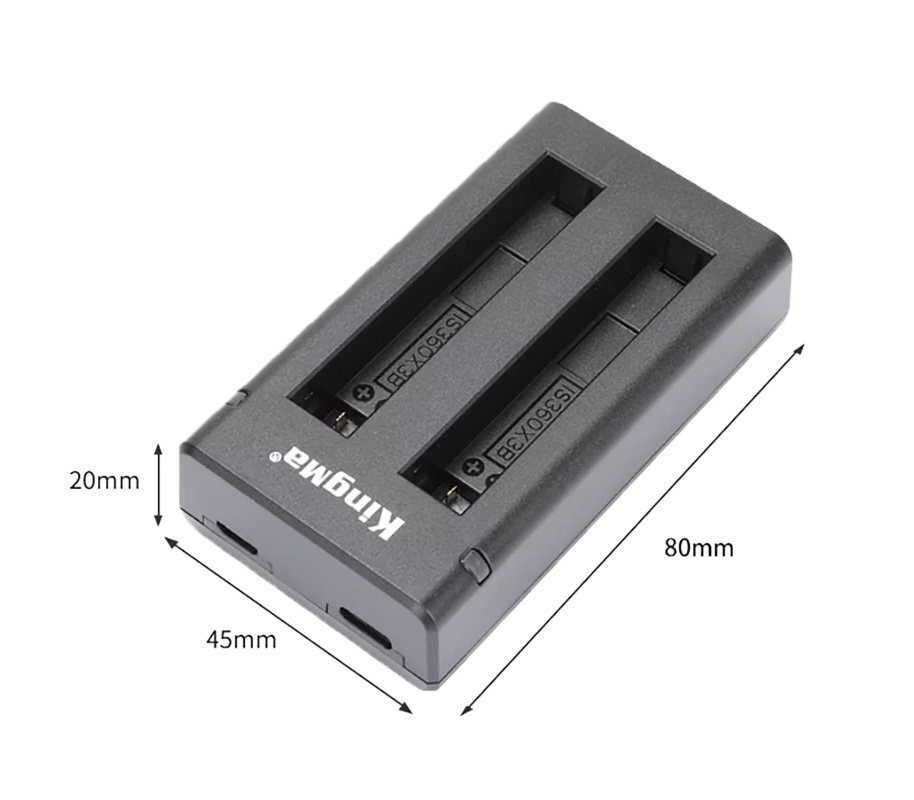 BM062, для 2х аккумуляторов Insta360 One X3, USB