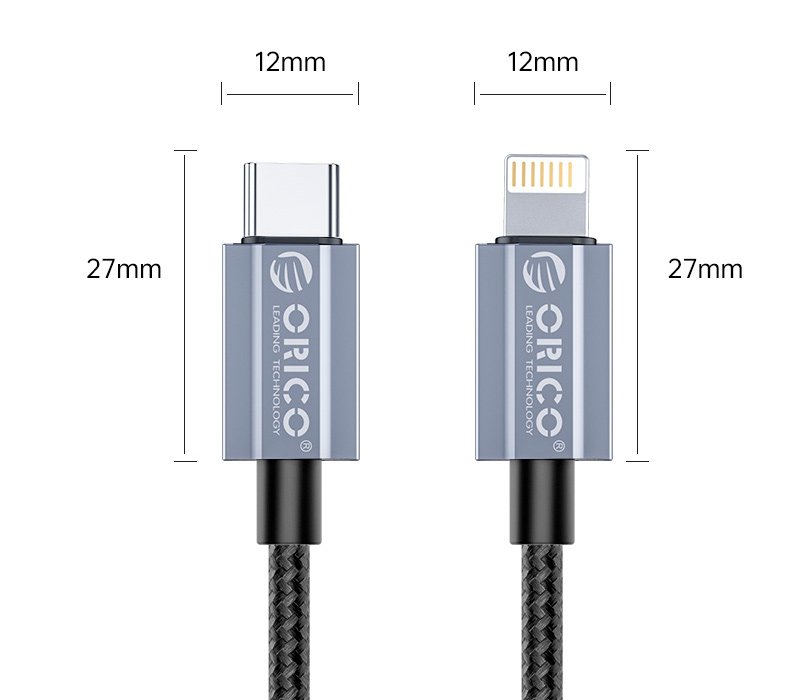 GQA29-10, USB-C / Lightning, до 29 Вт, 1 м