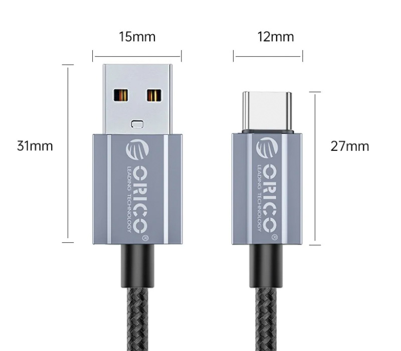 GQA15-15, USB-A / USB-C, 15 Вт, 1.5 м
