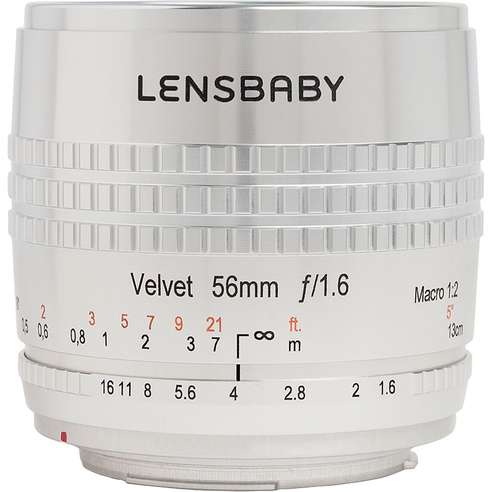 Lensbaby Velvet 56 Canon серебристый