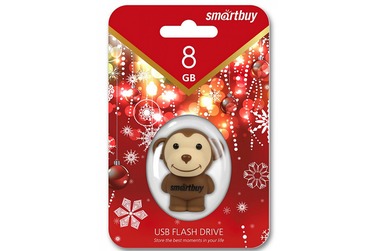 Накопитель Smartbuy USB2 Flash 8GB  Обезьяна
