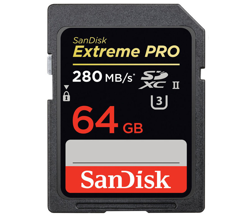 Карта памяти SanDisk SDXC 64GB  Extreme PRO UHS-II 280MB/s (SDSDXPB-064G-G46)