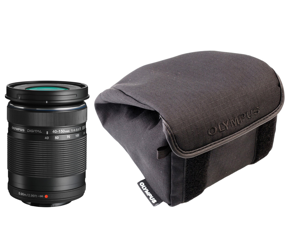 Объектив Olympus Lens zoom kit black: M. Zuiko 40-150mm f/4-5.6 + OM-D Wrapping case от Яркий Фотомаркет