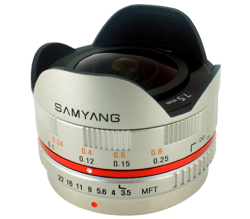 Объектив Samyang 7.5mm f/3.5 UMC Fisheye Micro 4/3 silver от Яркий Фотомаркет