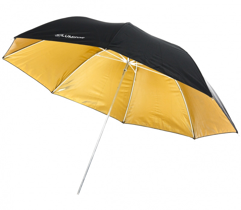 Фотозонт Lumifor LUGB-91 ULTRA, зонт на отражение, 91 см, золотой от Яркий Фотомаркет