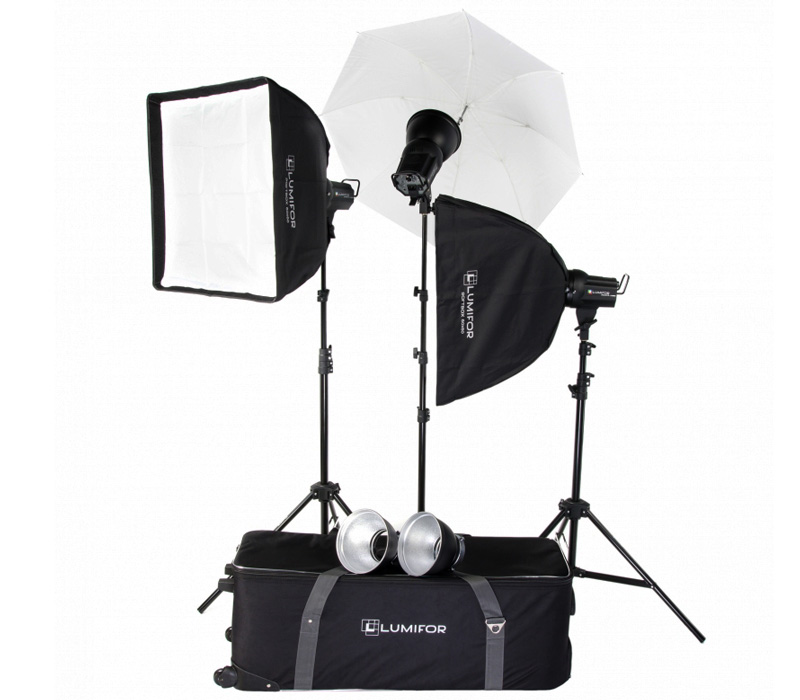 Комплект студийного света Lumifor AMATO 200 Advance Kit, 3х200 Дж от Яркий Фотомаркет