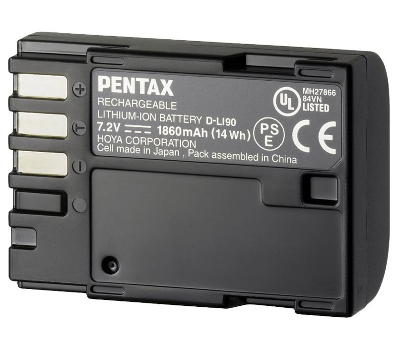  Pentax D-LI90  K-1, KP, K-3, K-3 II, K-5, 645D, 645Z  