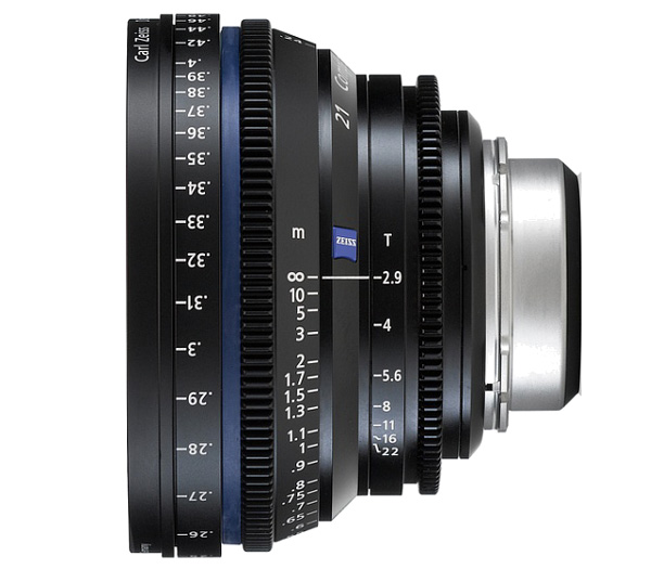 Кинообъектив Zeiss CP.2 2.9/21 T* metric для PL (21mm T2.9) от Яркий Фотомаркет