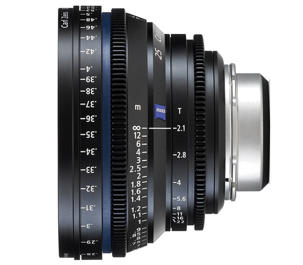 Кинообъектив Zeiss CP.2 2.1/25 T* metric для PL (25mm T2.1) от Яркий Фотомаркет