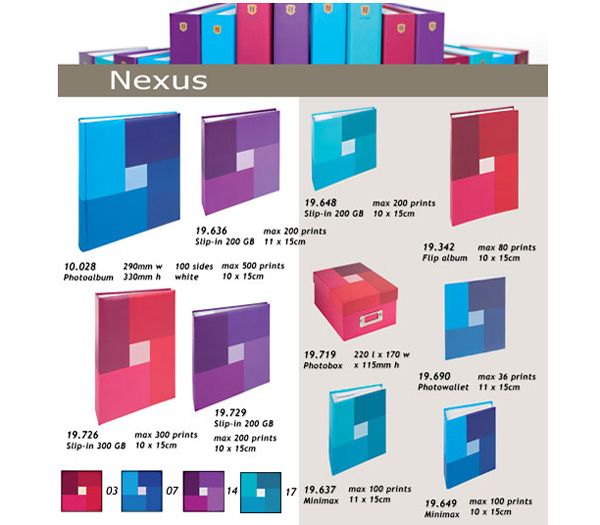 Фотоальбом Henzo 10х15 см 200 фото Nexus, 4 цвета от Яркий Фотомаркет