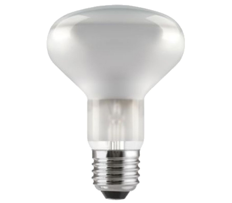 Лампа пилотного света General Electric 70 Вт R80, E27, галогенная