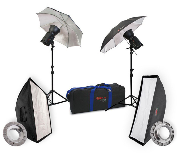 Комплект студийного света Rekam HaloSuper-1K UB & SB Kit 4, галогенный, 2х1000 Вт от Яркий Фотомаркет