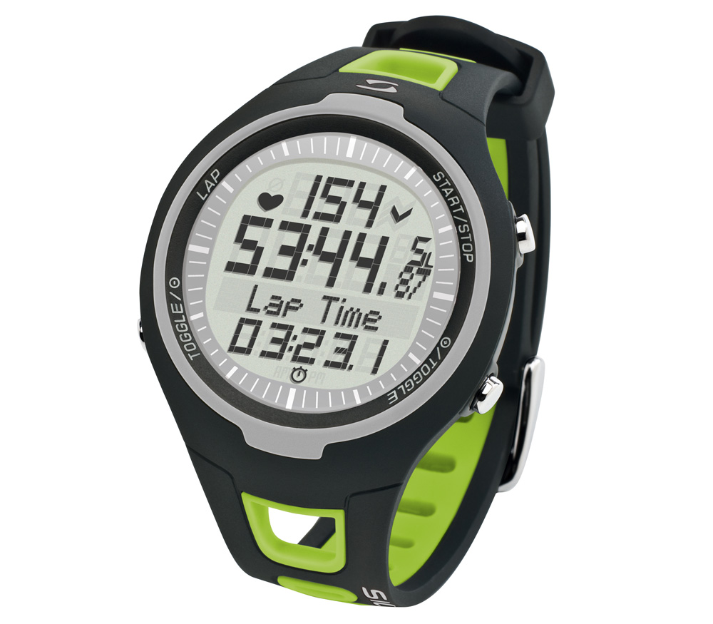 Спортивные часы Sigma Sport Sigma PC-15.11 (пульсометр, тренер, калории, круги), зеленые от Яркий Фотомаркет