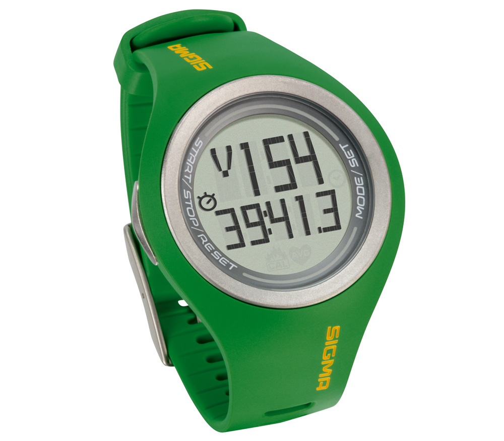 Спортивные часы Sigma Sport PC-22.13 мужские (пульсометр, калории, тренер), зеленые от Яркий Фотомаркет