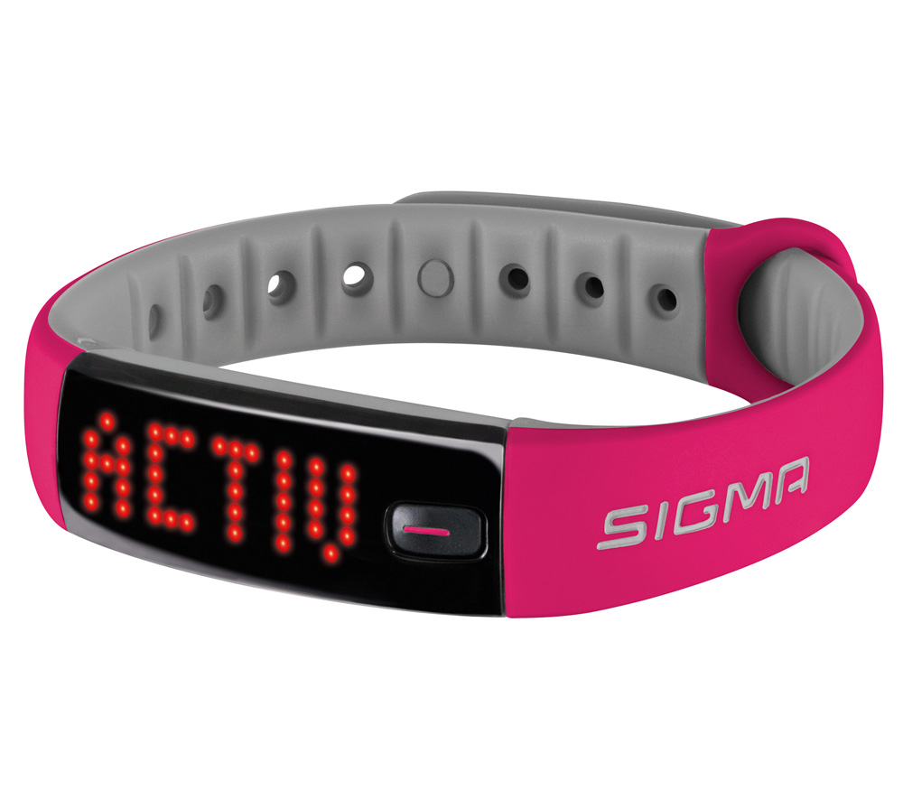 Фитнес-браслет Sigma Sport Activo, розовый от Яркий Фотомаркет
