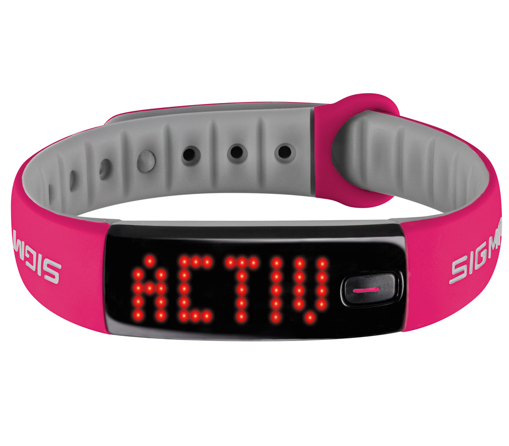 Фитнес-браслет Sigma Sport Activo, розовый от Яркий Фотомаркет