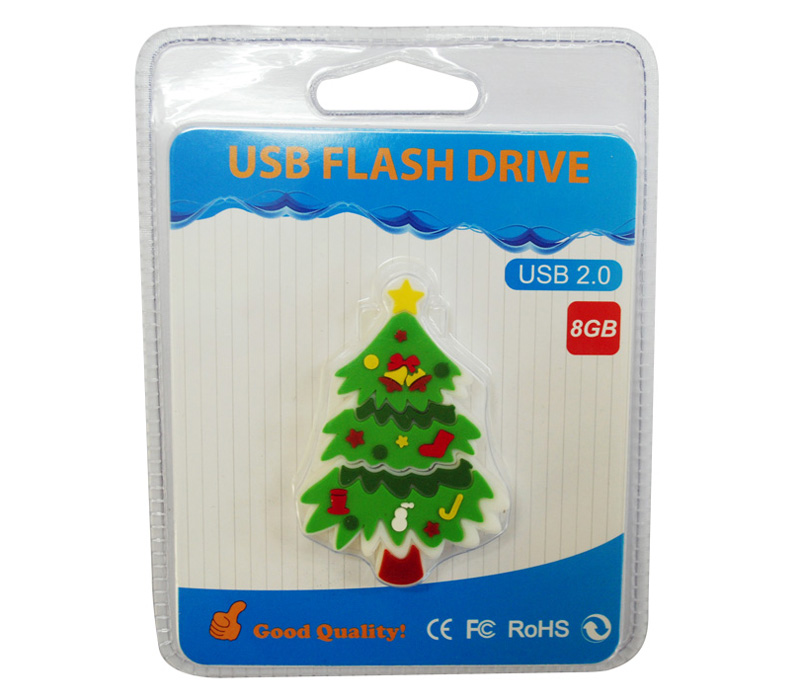 Накопитель Tribe USB2 Flash 8GB Sys-Link Новогодняя ель от Яркий Фотомаркет