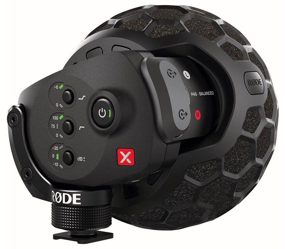Микрофон RODE Stereo VideoMic X, накамерный, стерео, 3.5 мм, XLR