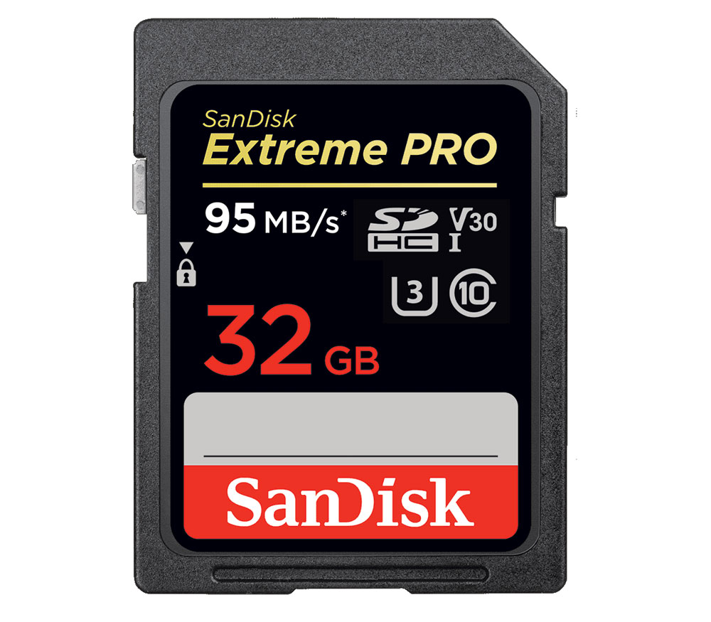 Карта памяти SanDisk SDHC 32GB Extreme Pro Class 10 UHS-1 (SDSDXXG-032G-GN4IN)