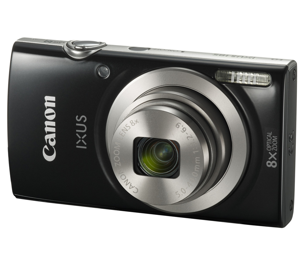 Компактный фотоаппарат Canon IXUS 185, черный