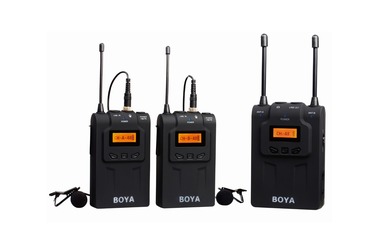 Беспроводной микрофон Boya BY-WM8, УВЧ, двухканальный (2 передатчика)