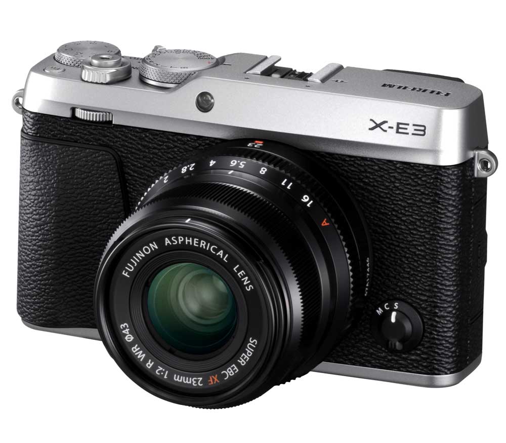 Беззеркальный фотоаппарат Fujifilm X-E3 Kit с XF 23mm f/2, черный / серебристый
