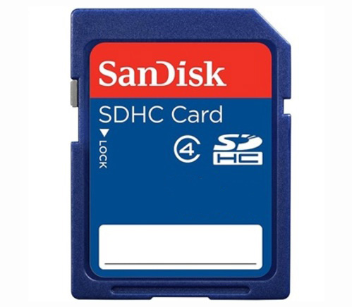 Карта памяти SanDisk SDHC 16GB  Сlass4 (SDSDB-016G-B35)