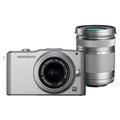Беззеркальный фотоаппарат Olympus Pen E-PM1 + Kit 14-42 II R + 40-150 Silver kit