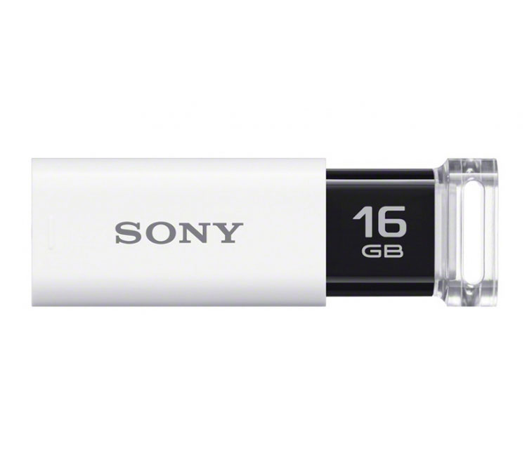 Накопитель Sony USB3 Flash 16GB  Click белый USM16GUW