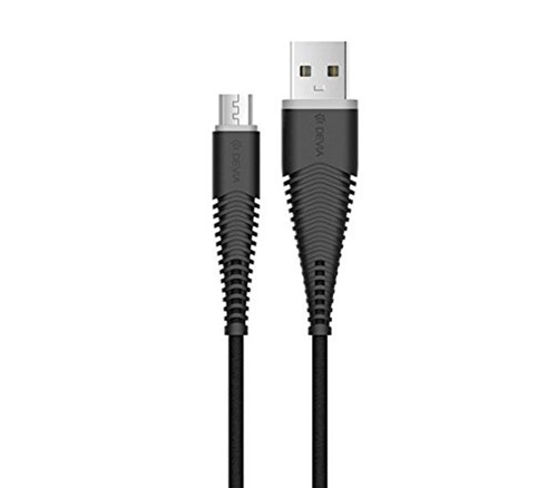 Кабель Devia Fish 1 USB - USB-C, черный