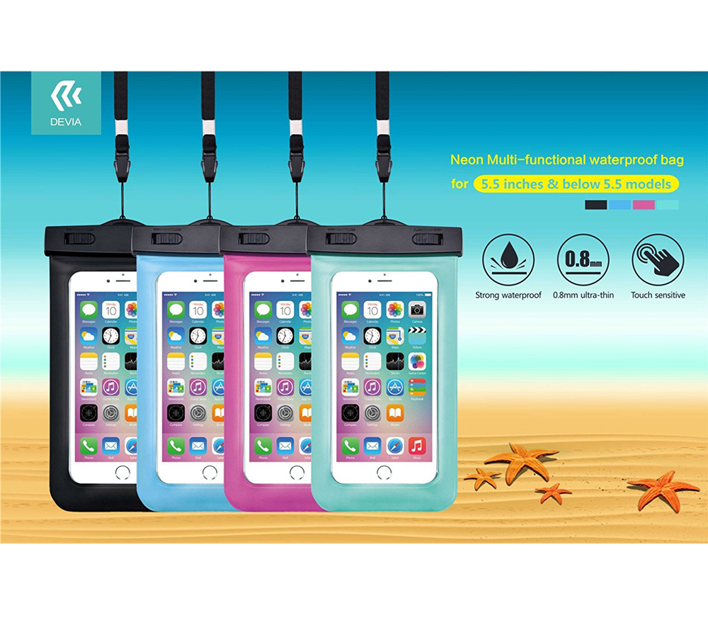 Чехол для смартфона Devia Neon, водонепроницаемый, универсальный от Яркий Фотомаркет