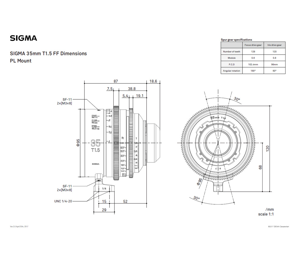 Объектив Sigma 35mm T1.5 FF Cine (M), байонет PL от Яркий Фотомаркет