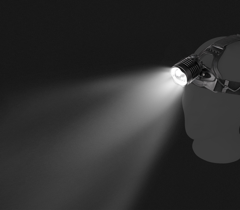 Налобный фонарь Rombica LED H1 (800 лм, зум, без аккумуляторов) от Яркий Фотомаркет