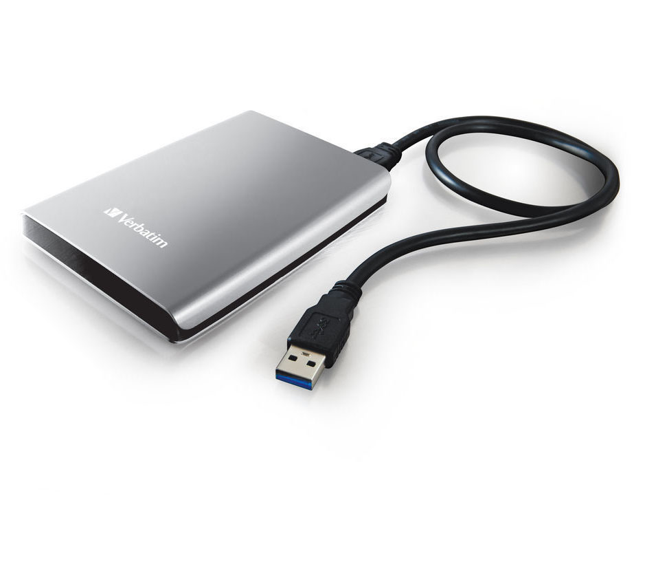 Внешний жесткий диск Verbatim Store'n'Go 1 TB USB 3.0 2.5" HDD, серебристый от Яркий Фотомаркет