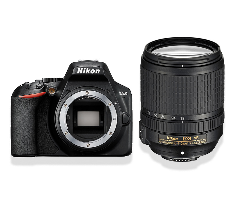 Зеркальный фотоаппарат Nikon D3500 Kit с AF-S 18-140 VR