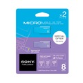 Накопитель Sony USB2 Flash 8GB  Microvault Style 2-в-1 голубой + лавандовый USM8GMBLDUO