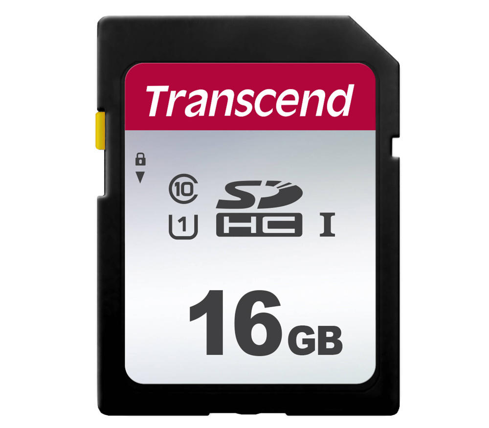 Карта памяти Transcend SDHC 16GB 300S UHS-I U1 (TS16GSDC300S)